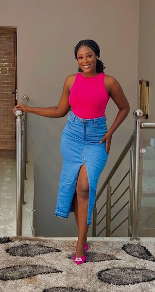 Jupe en Jean Longue Fendue