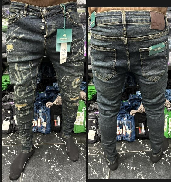 Jeans homme effet usé stylé