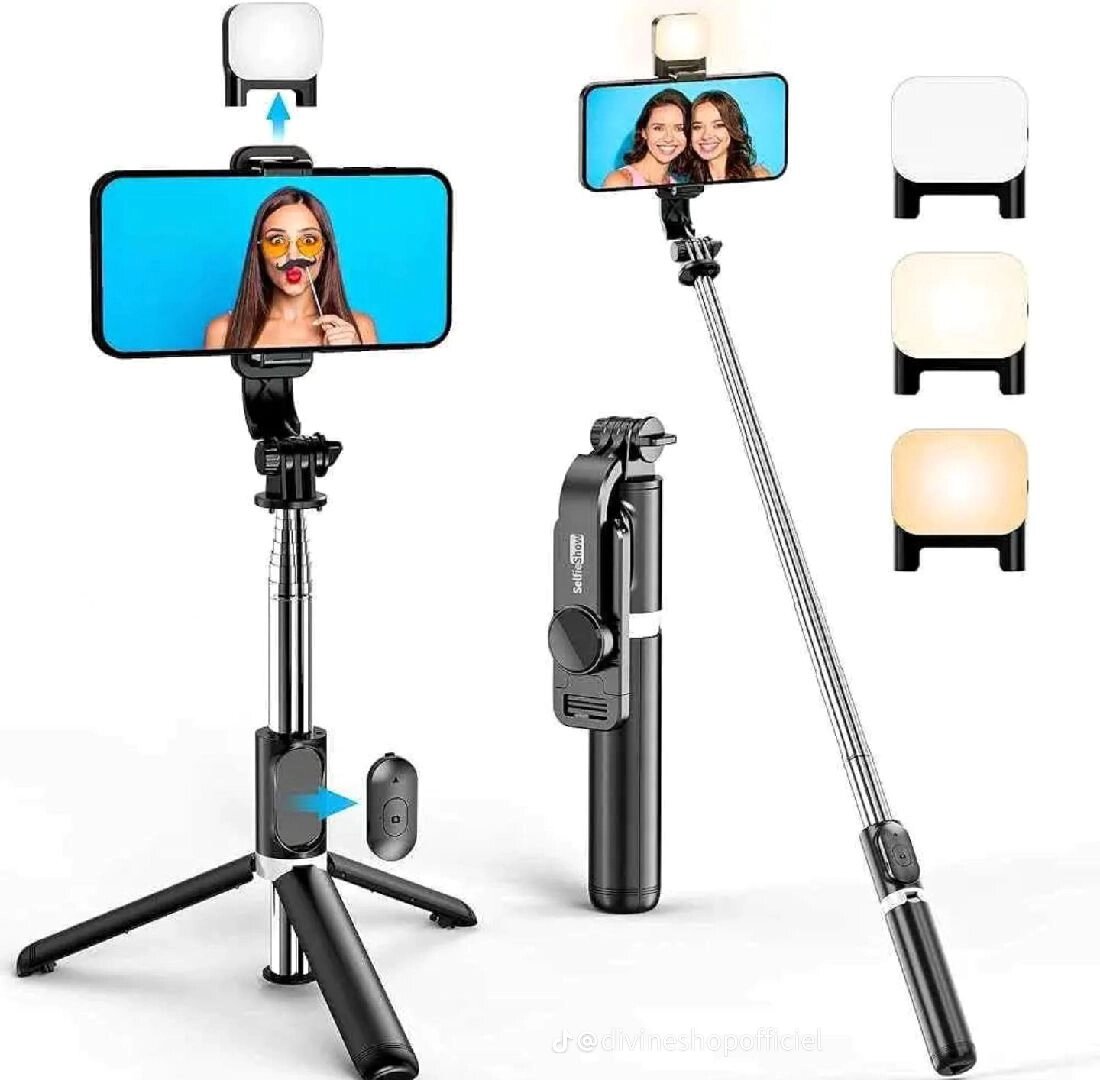 Trépied Selfie Stick Télécommande