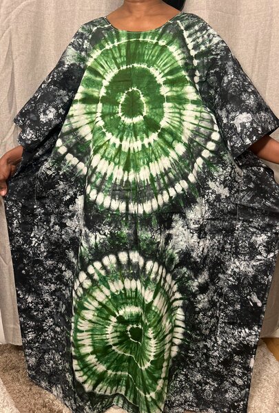 Robe Caftan Tie-Dye Bohème