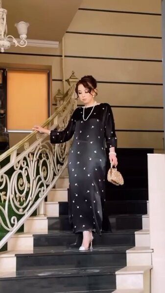 Стильное платье, чёрное