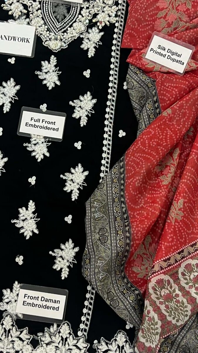 Chiffon and silk  3 pc ,Dc Free