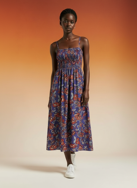 Robe longue fleurie été