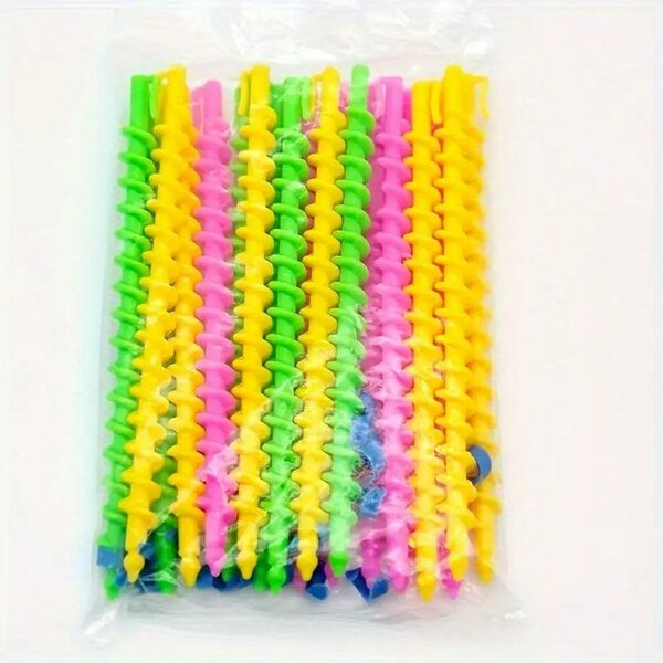 Bigoudis Spirale Colorés