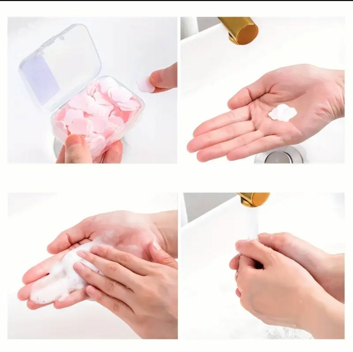 Lot de 4 boîtes aléatoire (400 comprimés) de savon jetable