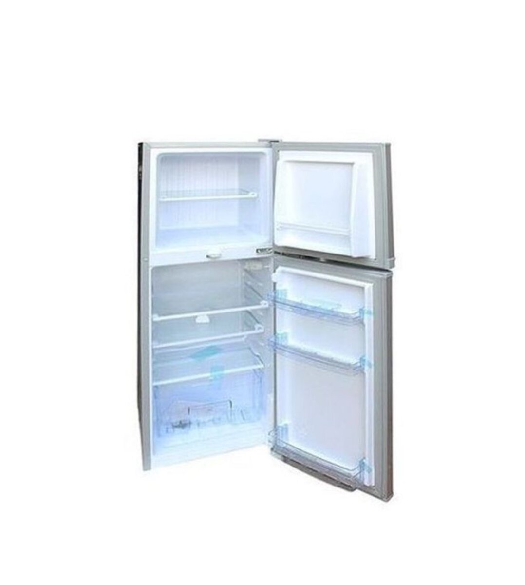 DRF-122A Double Door Refrigerator - 122 Litres - Silver
