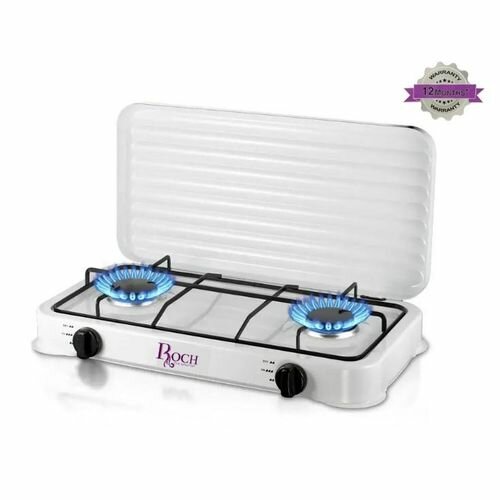 Roch 2 Burner Gas Stove - RGS-8033B2 - White