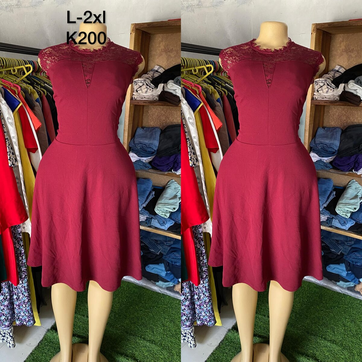 Beautiful and comfortable women's dress red