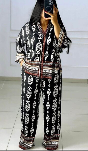 Pyjama chic imprimé ethnique