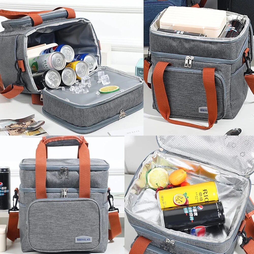 Double decker lunch bag