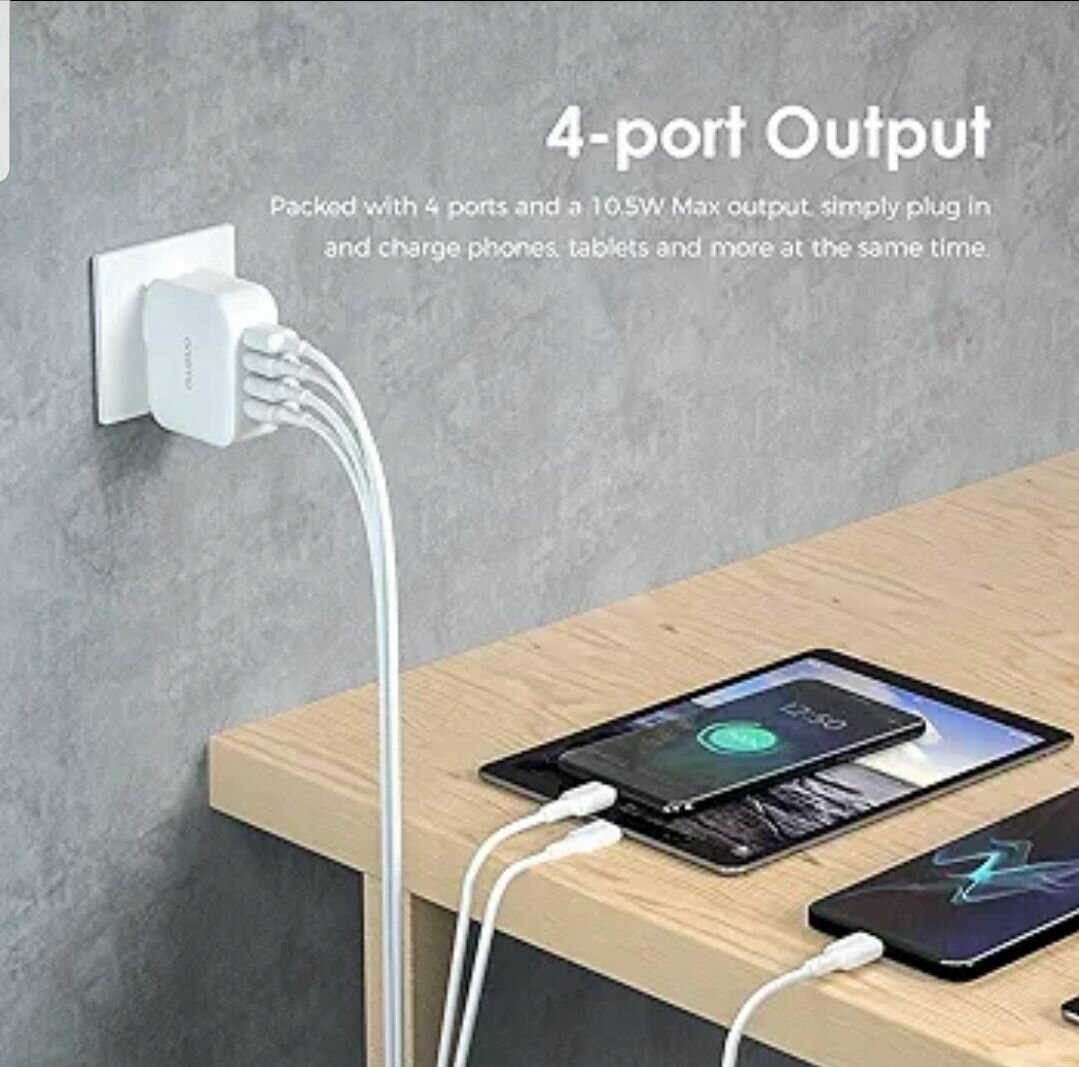 Oraimo Chargeur Rapide Original 4 Ports - PowerCube 4P 5.1A