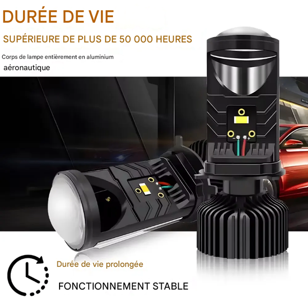 Ampoule laser H4 portée 150 m