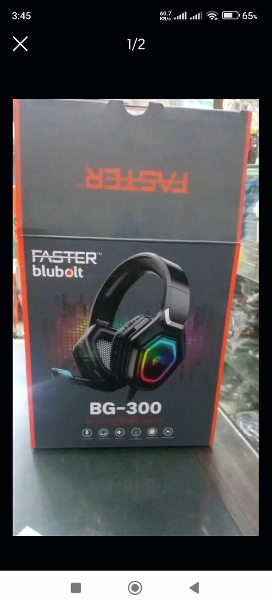 Faster blubolt BG-300 gaming headphones high quality