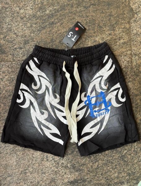 Shorts de sport noir tribal