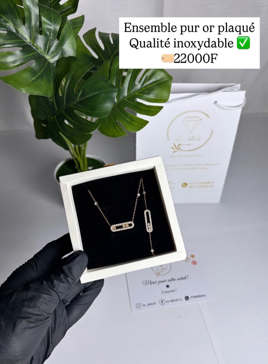 Ensemble plaqué or 16K