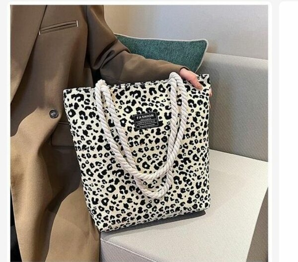 Sac cabas imprimé léopard élégant