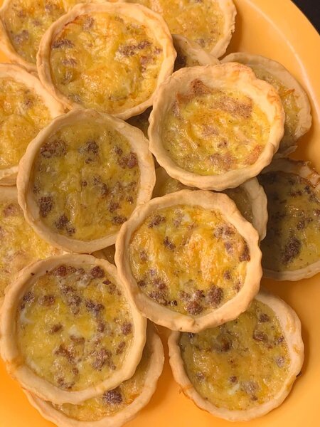 Quiches viande hachée fromage