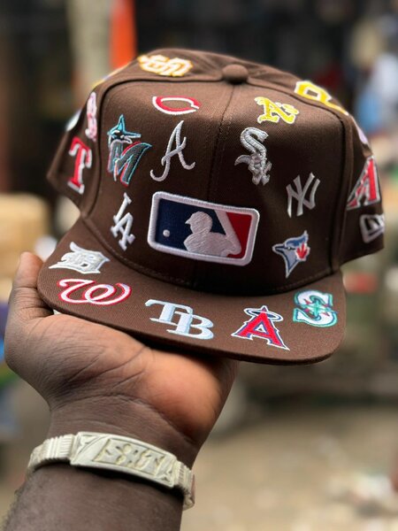 Casquette Marron Brodée MLB