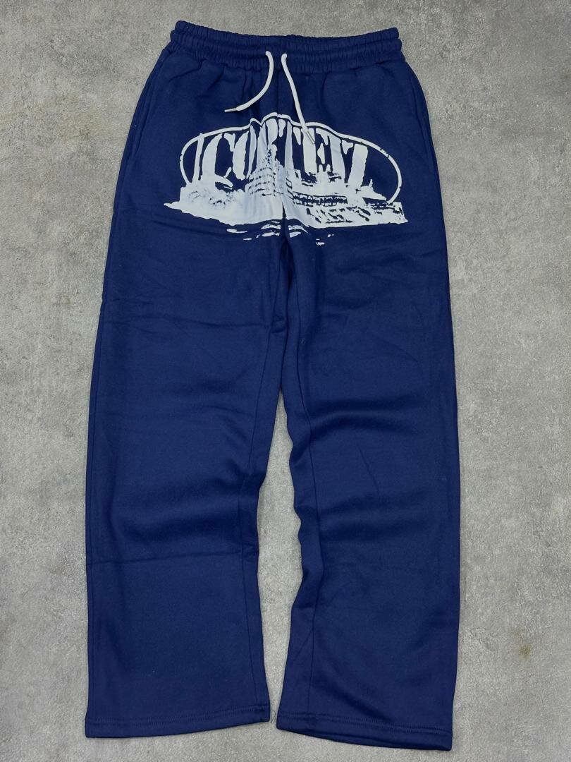 Pantalon de survêtement bleu unisexe
