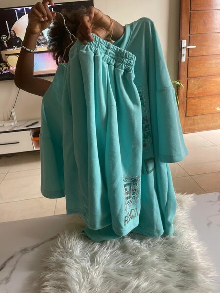 Ensemble décontracté turquoise