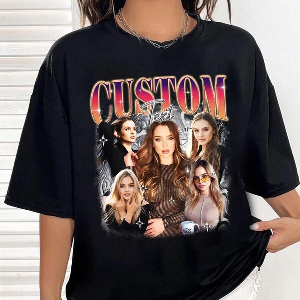 T-shirt personnalisable avec photo