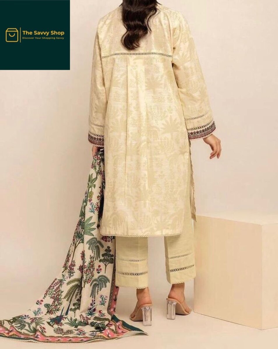 3 piece unstitched lawn suit