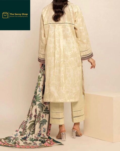 3 piece unstitched lawn suit