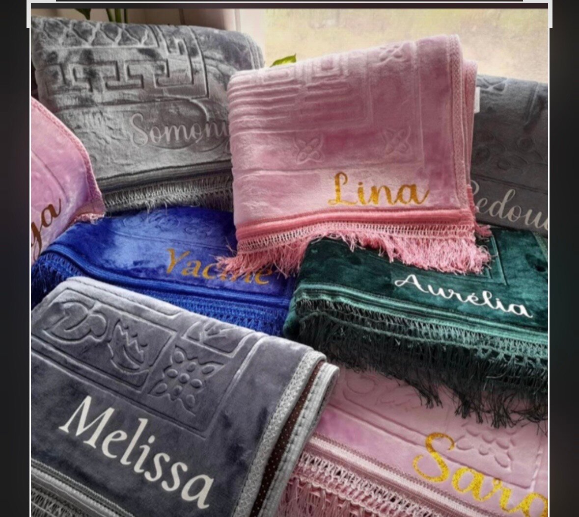 Serviette personnalisée luxe