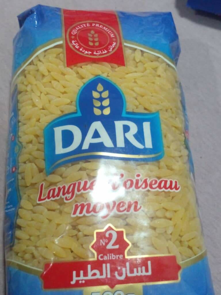 Pâtes Dari Langue d'oiseau 500g
