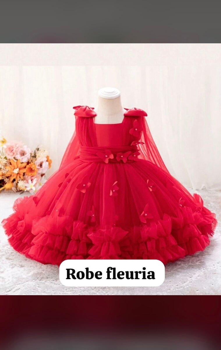 Robe de soirée enfant tulle