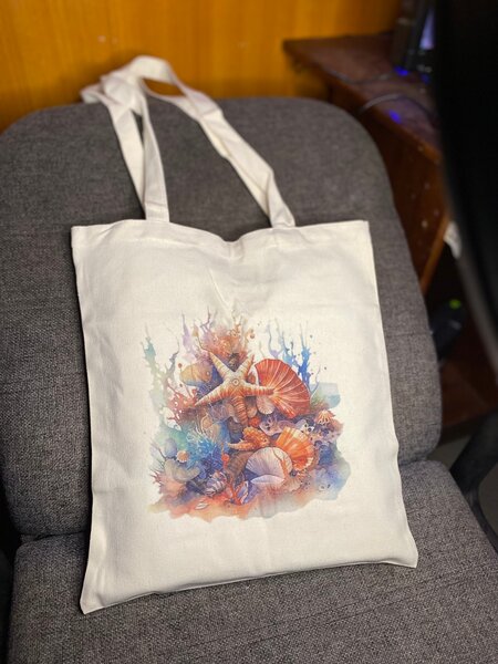 Sac en toile imprimé bohème