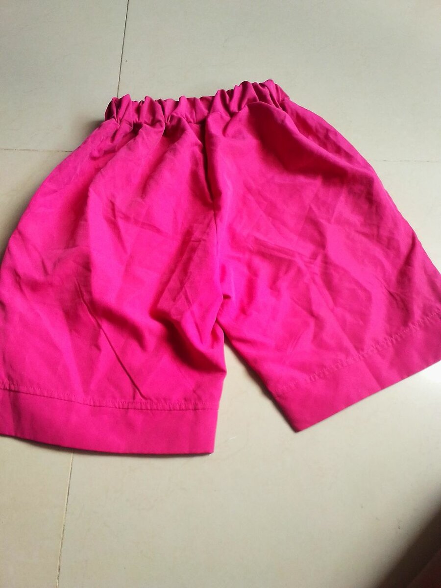 Shorts en coton rose vif