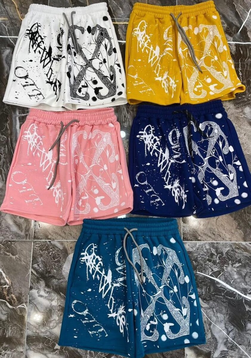 Shorts colorés imprimés homme