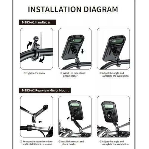 Support De Téléphone Portable Pour Vélo Et Moto, Étui Étanch