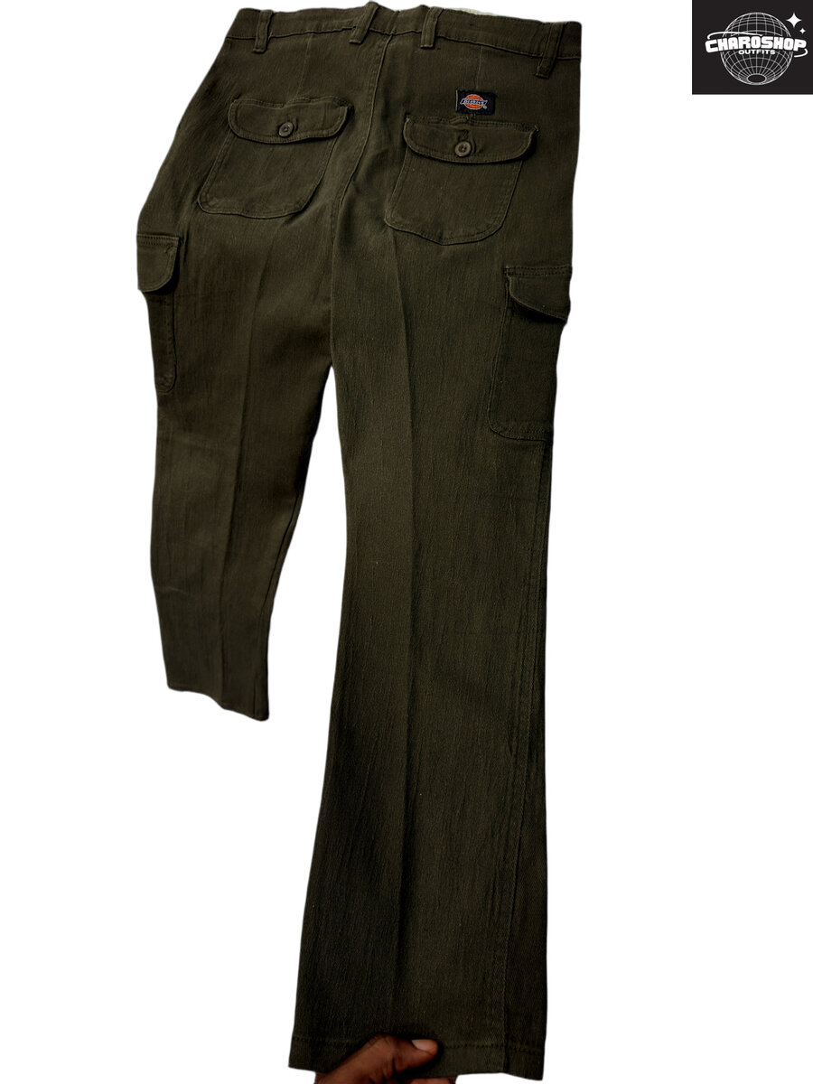 Pantalon cargo homme vert