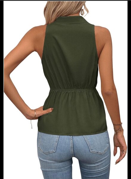 Blouse sans manches élégante