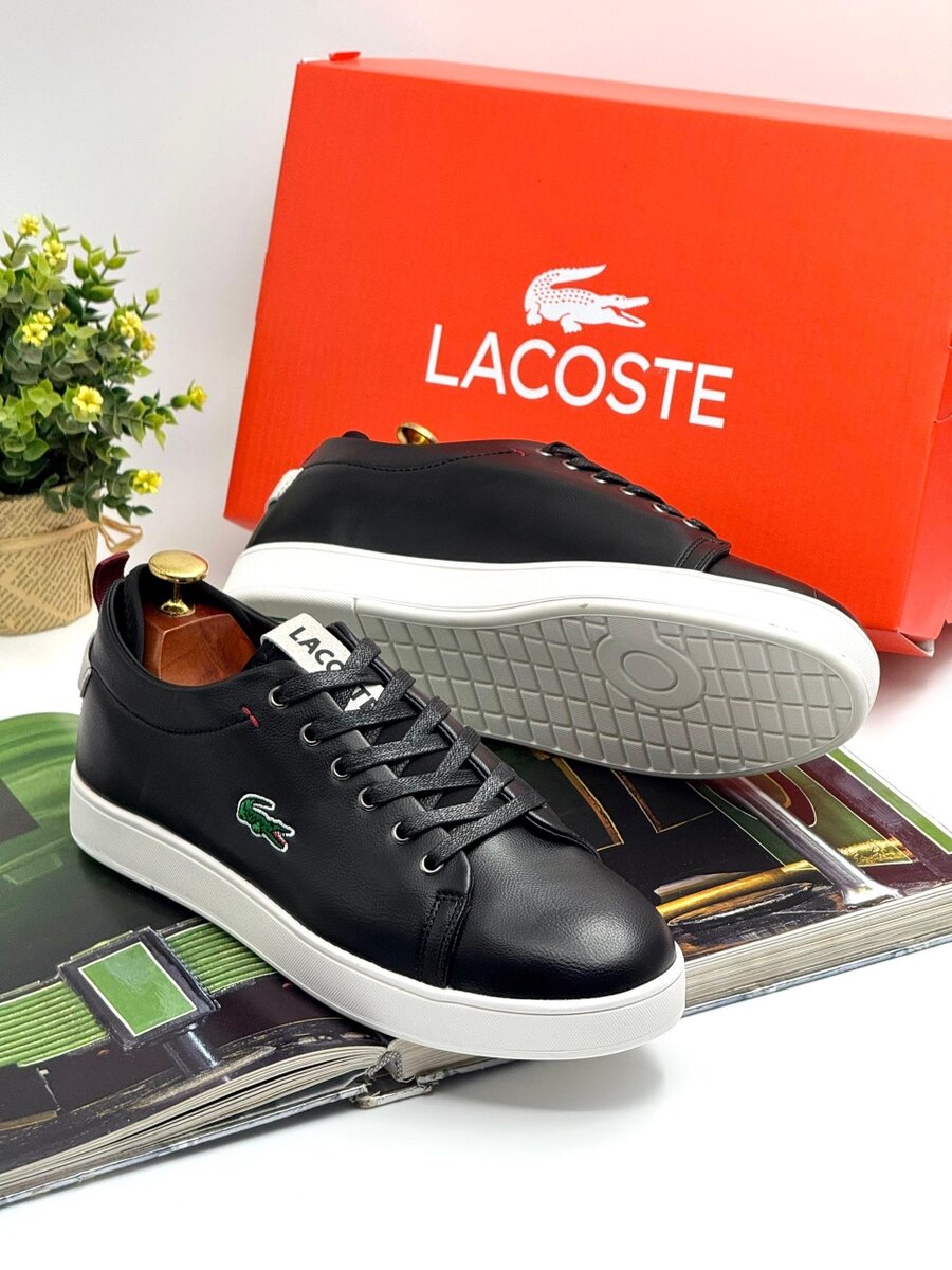 LACOSTE BLACK AND WHITE