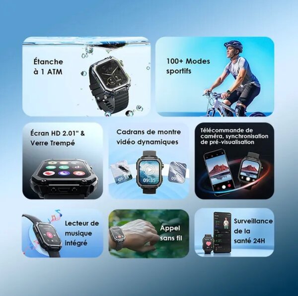 Montre Connectée Étanche HD