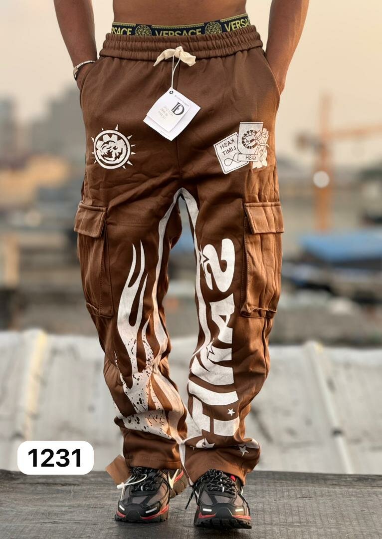 Pantalons cargo streetwear homme