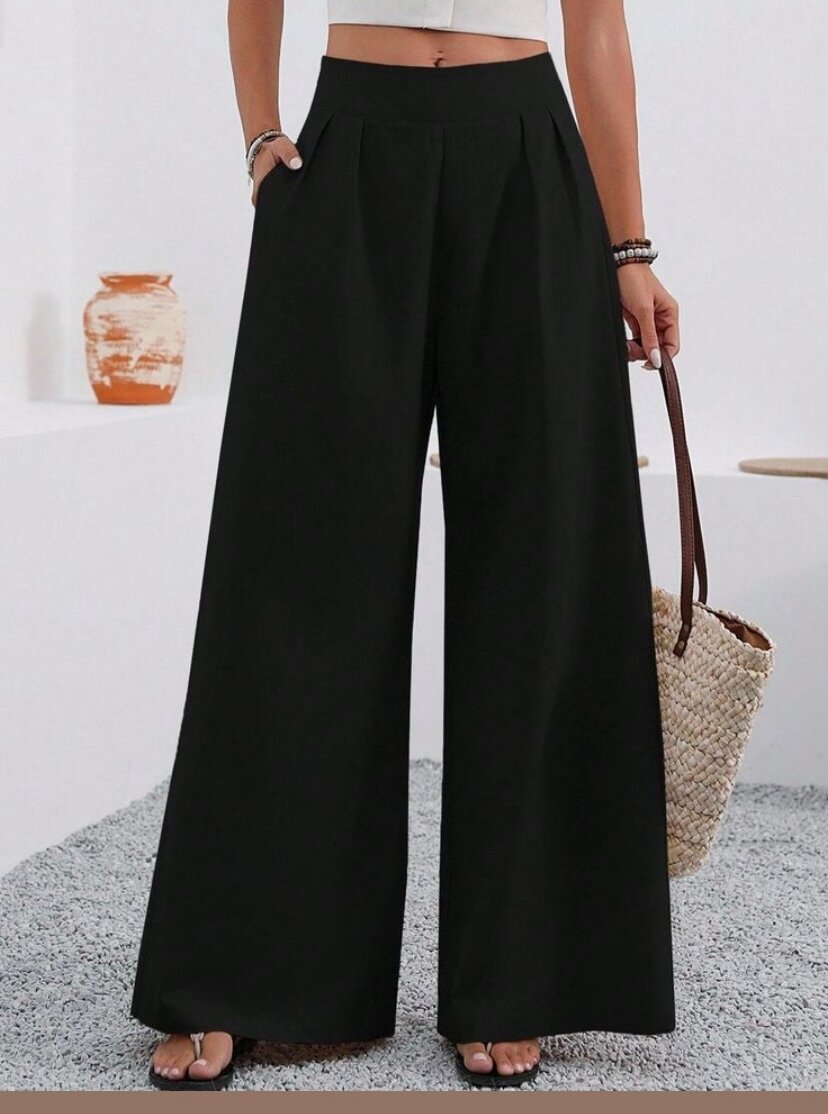 Women's High-Waist Wide-Leg Pants