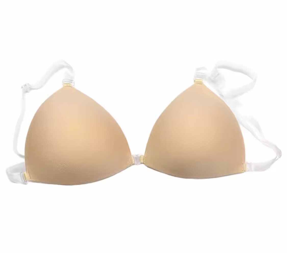 Silicone adhesive bra