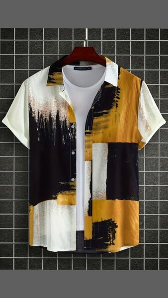 Chemise Homme Art Abstrait