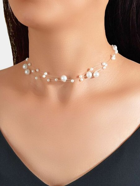 Collier élégant en perles