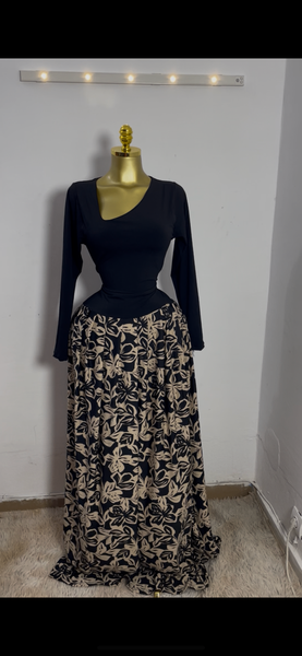 Robe élégante à manches longues