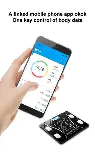 Bluetooth Smart Bathroom Body Fat Scale
