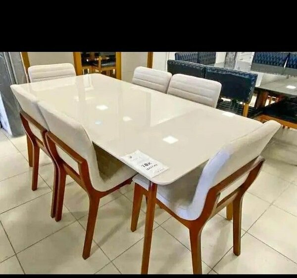 Table à manger moderne 6 places
