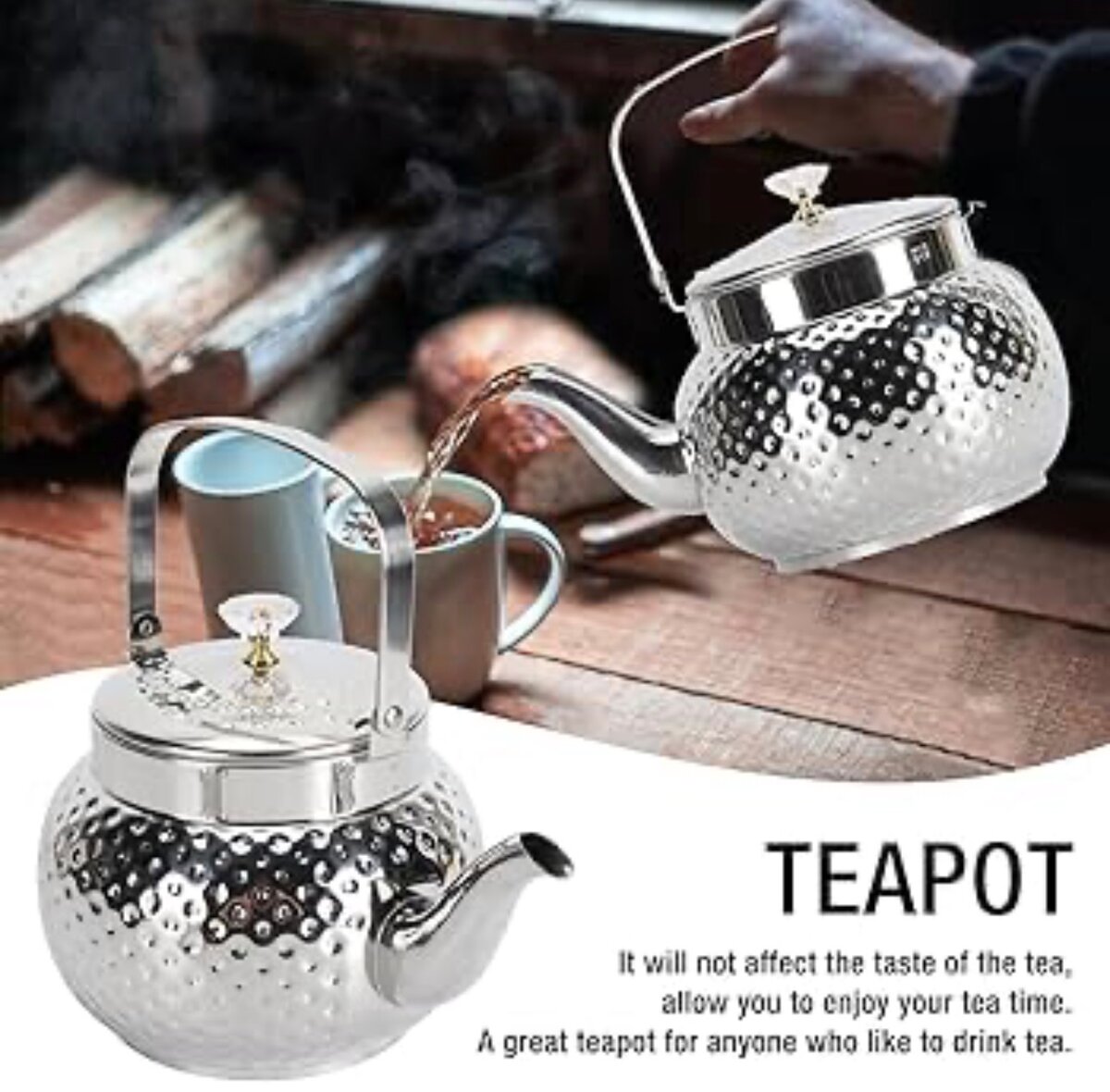 Théière en Acier Inoxydable 2L