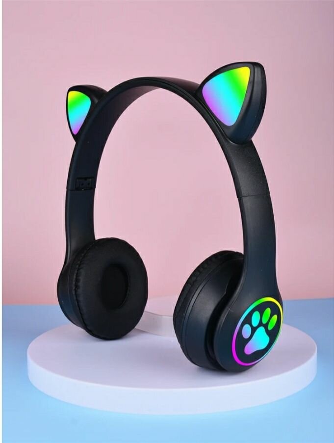 Casque enfant fille Garçon - Casque Bluetooth oreilles chats
