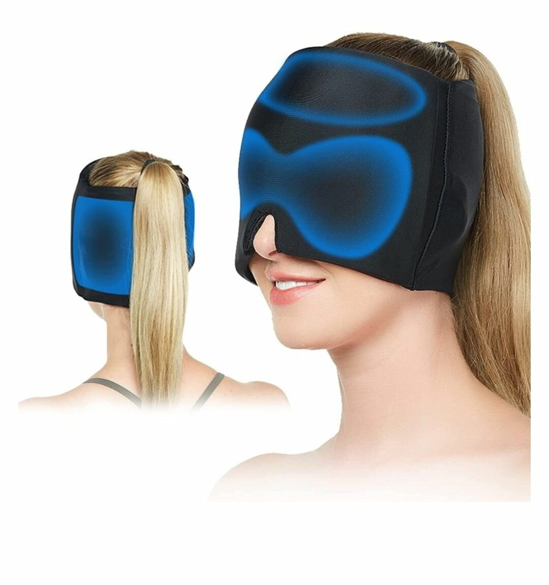 FORM FITTING FABRIC COLD THERAPY GEL MIGRAINE PAIN RELIEF