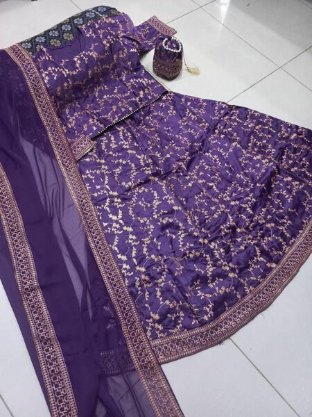 Embroidery Flared Skirt 4pc sett